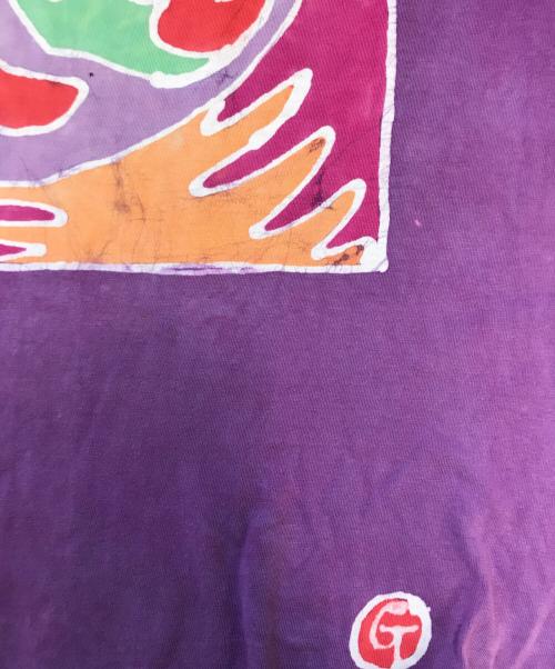 Hanes（ヘインズ）Hanes (ヘインズ) プリントTシャツ パープル サイズ:LARGEの古着・服飾アイテム