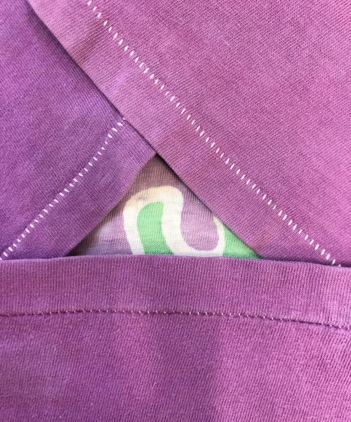 Hanes（ヘインズ）Hanes (ヘインズ) プリントTシャツ パープル サイズ:LARGEの古着・服飾アイテム