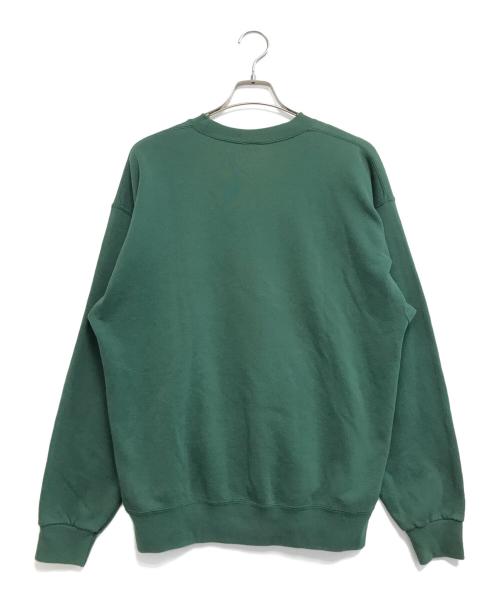 SOFFE SWEAT（ソフィスウェット）SOFFE SWEAT (ソフィスウェット) 80’s5段プリントスウェット グリーン サイズ:Ｌの古着・服飾アイテム