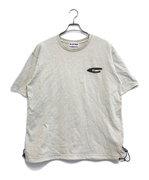 flagstuff（フラグスタフ）FLAGSTUFF (フラグスタフ) CPG LOGO DYE TEE ベージュ サイズ:Ｌの古着・服飾アイテム