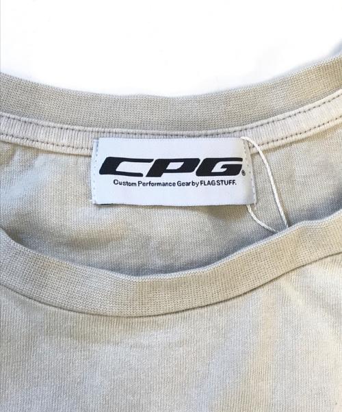 flagstuff（フラグスタフ）FLAGSTUFF (フラグスタフ) CPG LOGO DYE TEE ベージュ サイズ:Ｌの古着・服飾アイテム
