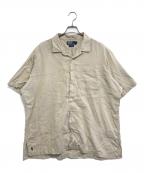 POLO RALPH LAURENポロ・ラルフローレン）の古着「コットン開襟シャツ」｜ベージュ