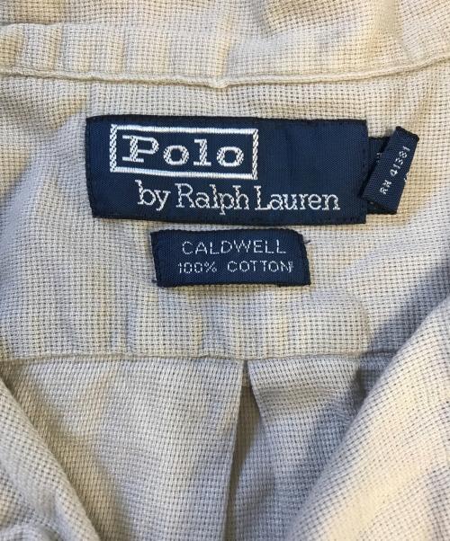 POLO RALPH LAUREN（ポロ・ラルフローレン）POLO RALPH LAUREN (ポロ・ラルフローレン) コットン開襟シャツ ベージュ サイズ:XLの古着・服飾アイテム