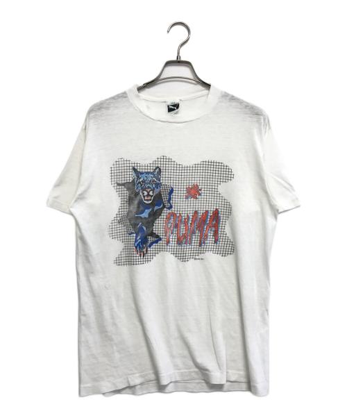 スポーツTシャツ（スポーツTシャツ）スポーツTシャツ (スポーツTシャツ) 80'sプリントTシャツ ホワイト サイズ:Ｌの古着・服飾アイテム