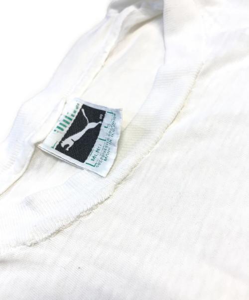 スポーツTシャツ（スポーツTシャツ）スポーツTシャツ (スポーツTシャツ) 80'sプリントTシャツ ホワイト サイズ:Ｌの古着・服飾アイテム