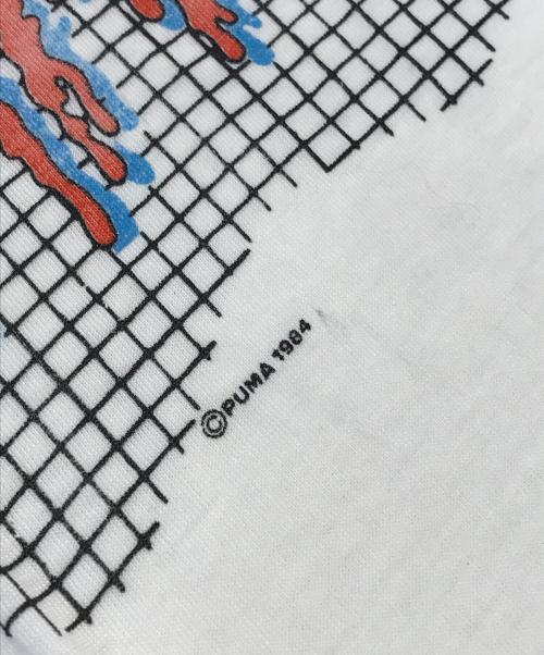スポーツTシャツ（スポーツTシャツ）スポーツTシャツ (スポーツTシャツ) 80'sプリントTシャツ ホワイト サイズ:Ｌの古着・服飾アイテム