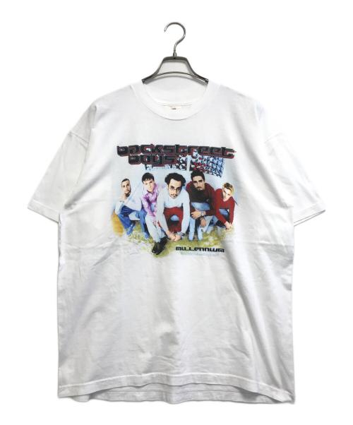 バンドTシャツ（バンドTシャツ）バンドTシャツ (バンドTシャツ) 00's BACK STREET BOYS(バックストリートボーイズ) ツアーTシャツ ホワイト サイズ:XL　　　の古着・服飾アイテム
