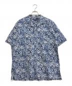 POLO RALPH LAURENポロ・ラルフローレン）の古着「総柄開襟シャツ」｜ブルー