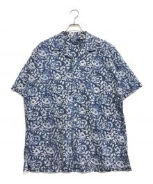 POLO RALPH LAUREN（ポロ・ラルフローレン）の古着「総柄開襟シャツ」｜ブルー
