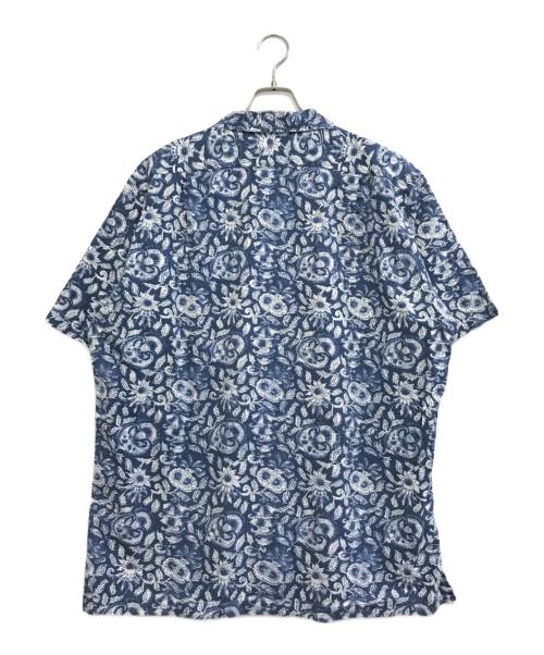 POLO RALPH LAUREN（ポロ・ラルフローレン）POLO RALPH LAUREN (ポロ・ラルフローレン) 総柄開襟シャツ ブルー サイズ:Ｌの古着・服飾アイテム