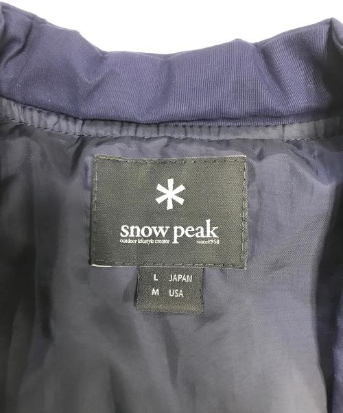 Snow peak（スノーピーク）Snow peak (スノーピーク) ダウンジャケット ネイビー サイズ:Lの古着・服飾アイテム