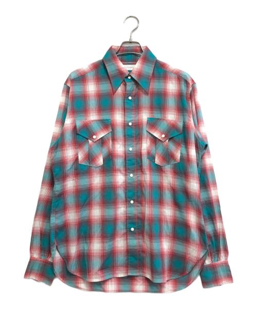 LITTLEBIG（リトルビッグ）LITTLEBIG (リトルビッグ) Homble Check SH グリーン×レッド サイズ:46 未使用品の古着・服飾アイテム