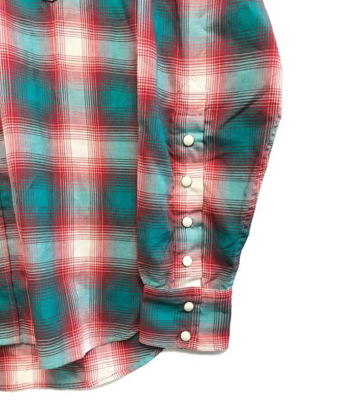 LITTLEBIG（リトルビッグ）LITTLEBIG (リトルビッグ) Homble Check SH グリーン×レッド サイズ:46 未使用品の古着・服飾アイテム