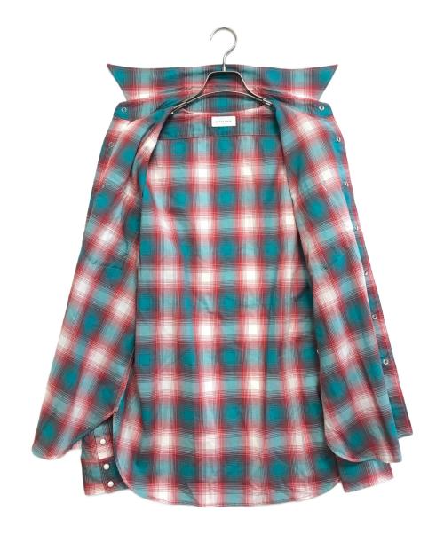 LITTLEBIG（リトルビッグ）LITTLEBIG (リトルビッグ) Homble Check SH グリーン×レッド サイズ:46 未使用品の古着・服飾アイテム