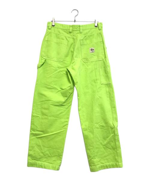 stussy（ステューシー）stussy (ステューシー) ダブルニーペインターパンツ イエロー サイズ:30の古着・服飾アイテム