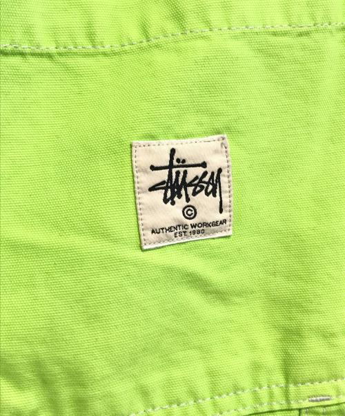 stussy（ステューシー）stussy (ステューシー) ダブルニーペインターパンツ イエロー サイズ:30の古着・服飾アイテム