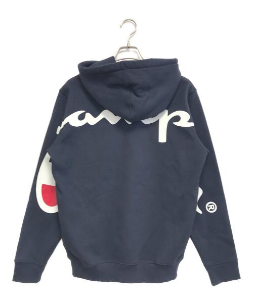 SUPREME（シュプリーム）Supreme (シュプリーム) Champion (チャンピオン) Hooded Sweatshirt ネイビー サイズ:Sの古着・服飾アイテム