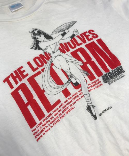 キャラクターTシャツ（キャラクターTシャツ）キャラクターTシャツ (キャラクターTシャツ) 90s 餓狼伝説 キャラクターTシャツ ホワイト サイズ:表記なしの古着・服飾アイテム