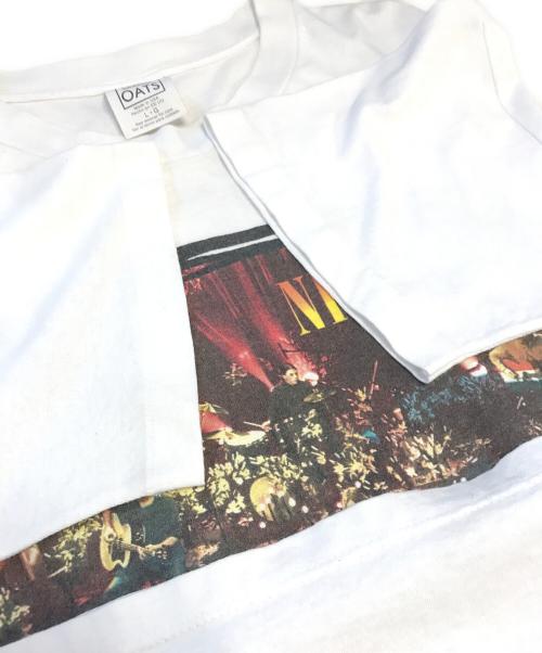 バンドTシャツ（バンドTシャツ）バンドTシャツ (バンドTシャツ) 90s NIRVANA(ニルバーナ) バンドTシャツ ホワイト サイズ:Ｌの古着・服飾アイテム