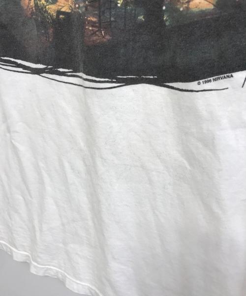 バンドTシャツ（バンドTシャツ）バンドTシャツ (バンドTシャツ) 90s NIRVANA(ニルバーナ) バンドTシャツ ホワイト サイズ:Ｌの古着・服飾アイテム