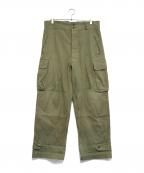 VINTAGE MILITARYヴィンテージ ミリタリー）の古着「FRENCH MILITARY M-47 前期型 フィールドカーゴパンツ」｜カーキ