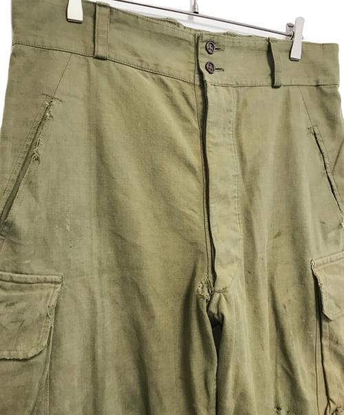VINTAGE MILITARY（ヴィンテージ ミリタリー）VINTAGE MILITARY (ヴィンテージ ミリタリー) FRENCH MILITARY M-47 前期型 フィールドカーゴパンツ カーキ サイズ:不明の古着・服飾アイテム