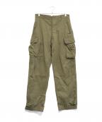 VINTAGE MILITARYヴィンテージ ミリタリー）の古着「FRENCH MILITARY M-47 後期型 フィールドカーゴパンツ」｜オリーブ