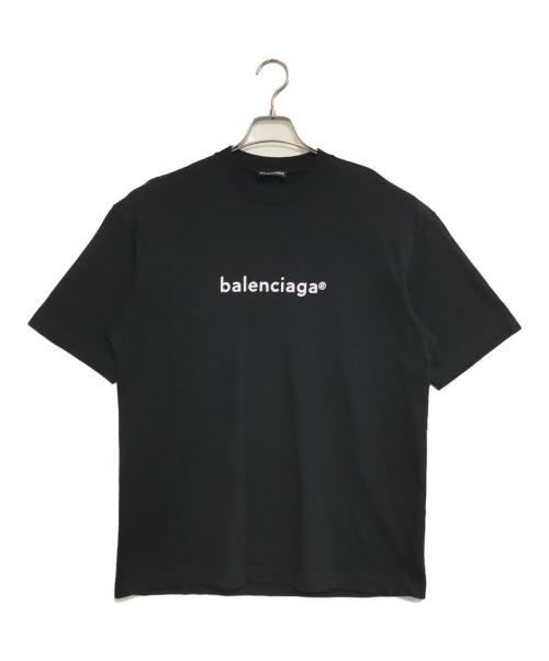 BALENCIAGA（バレンシアガ）BALENCIAGA (バレンシアガ) コピーライトロゴ オーバーサイズTシャツ ブラック サイズ:XSの古着・服飾アイテム