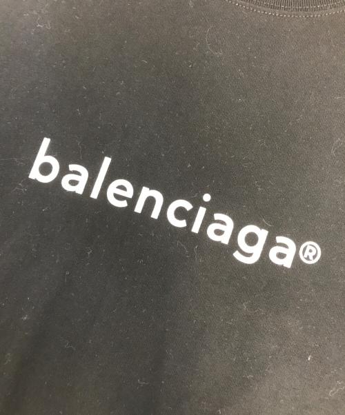 BALENCIAGA（バレンシアガ）BALENCIAGA (バレンシアガ) コピーライトロゴ オーバーサイズTシャツ ブラック サイズ:XSの古着・服飾アイテム