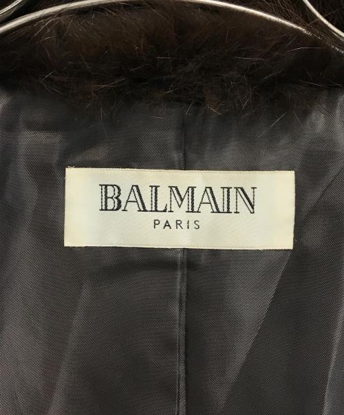 BALMAIN（バルマン）BALMAIN (バルマン) ラムレザージャケット ブラウン サイズ:表記なしの古着・服飾アイテム