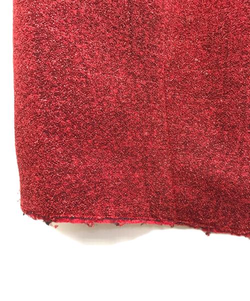 MM6（エムエムシックス）MM6 (エムエムシックス) スタンドカラーロングコート レッド サイズ:40の古着・服飾アイテム