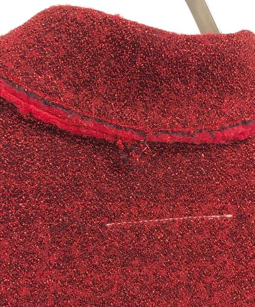 MM6（エムエムシックス）MM6 (エムエムシックス) スタンドカラーロングコート レッド サイズ:40の古着・服飾アイテム