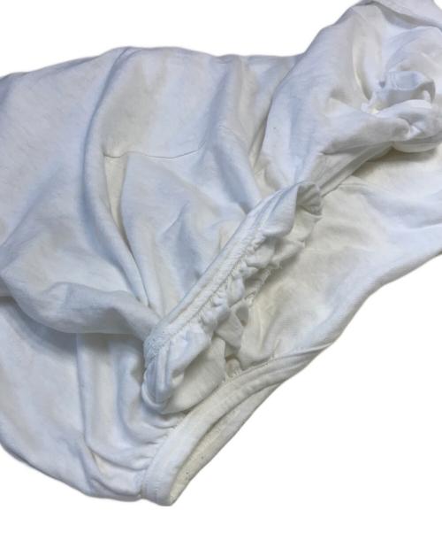 tricot COMME des GARCONS（トリココムデギャルソン）tricot COMME des GARCONS (トリココムデギャルソン) ノーカラーコットンシャツ ホワイト サイズ:Mの古着・服飾アイテム