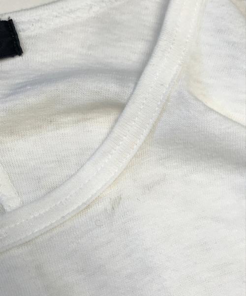 tricot COMME des GARCONS（トリココムデギャルソン）tricot COMME des GARCONS (トリココムデギャルソン) ノーカラーコットンシャツ ホワイト サイズ:Mの古着・服飾アイテム