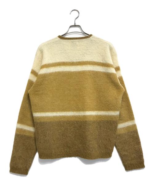 FORUM（フォーラム）FORUM (フォーラム) モヘア混Vネックニット グリーン サイズ:Lの古着・服飾アイテム