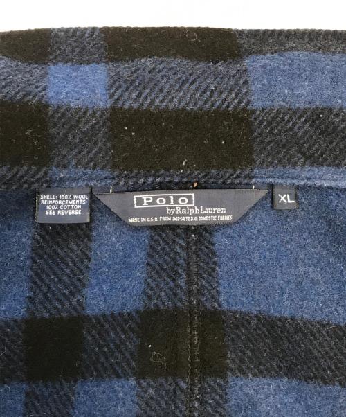 POLO RALPH LAUREN（ポロ・ラルフローレン）POLO RALPH LAUREN (ポロ・ラルフローレン) 80s スポーツジャケット ブルー サイズ:XLの古着・服飾アイテム