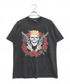 バンドTシャツバンドTシャツ）の古着「90s Guns&Roses(ガンズアンドローゼス) プリントTシャツ」｜ブラック