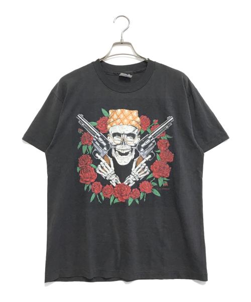 バンドTシャツ（バンドTシャツ）バンドTシャツ (バンドTシャツ) 90s Guns&Roses(ガンズアンドローゼス) プリントTシャツ ブラック サイズ:Ｌの古着・服飾アイテム