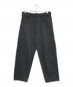 COMOLIコモリ）の古着「ベルテッドデニム」｜ブラック