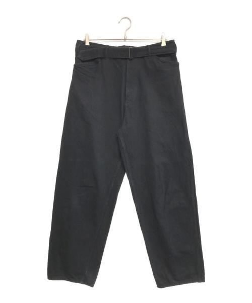 COMOLI（コモリ）COMOLI (コモリ) ベルテッドデニム ブラック サイズ:2の古着・服飾アイテム