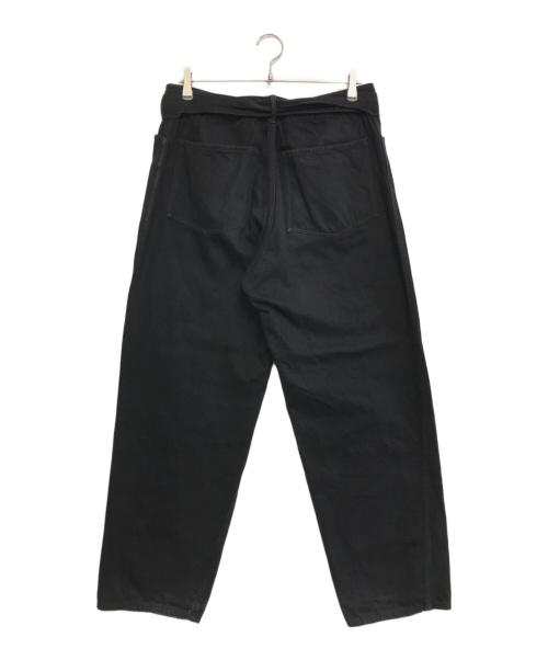 COMOLI（コモリ）COMOLI (コモリ) ベルテッドデニム ブラック サイズ:2の古着・服飾アイテム