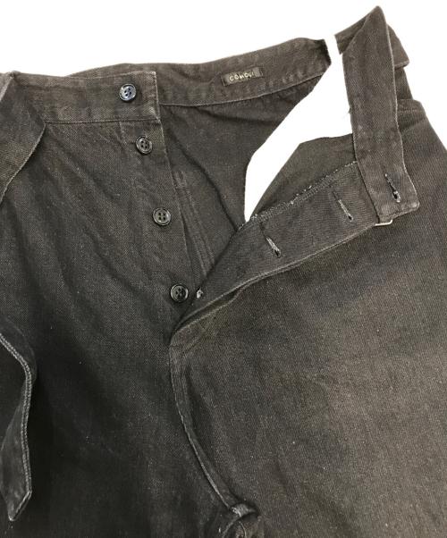COMOLI（コモリ）COMOLI (コモリ) ベルテッドデニム ブラック サイズ:2の古着・服飾アイテム