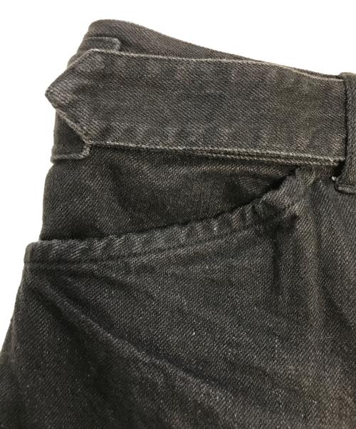 COMOLI（コモリ）COMOLI (コモリ) ベルテッドデニム ブラック サイズ:2の古着・服飾アイテム