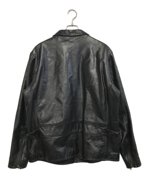 AVIREX（アヴィレックス）AVIREX (アヴィレックス) レザージャケット ブラック サイズ:XLの古着・服飾アイテム