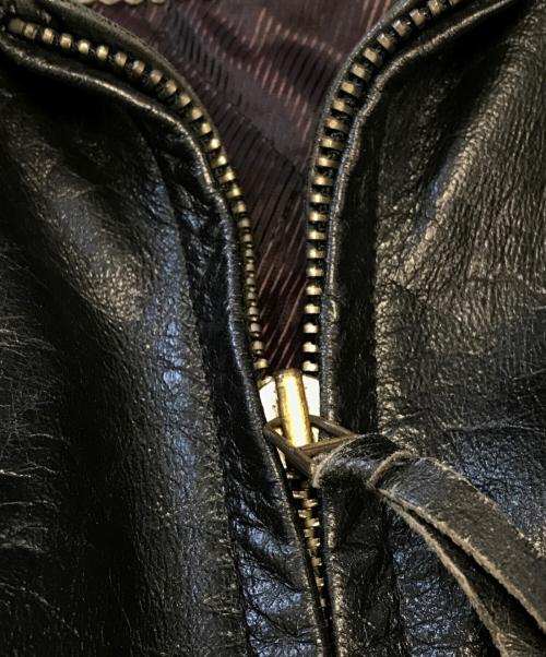 AVIREX（アヴィレックス）AVIREX (アヴィレックス) レザージャケット ブラック サイズ:XLの古着・服飾アイテム