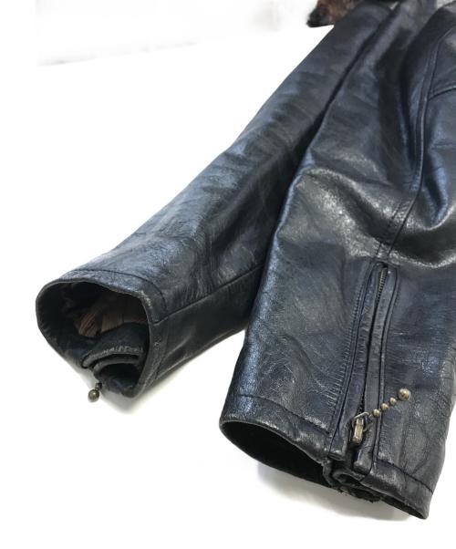 AVIREX（アヴィレックス）AVIREX (アヴィレックス) レザージャケット ブラック サイズ:XLの古着・服飾アイテム