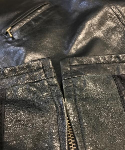 AVIREX（アヴィレックス）AVIREX (アヴィレックス) レザージャケット ブラック サイズ:XLの古着・服飾アイテム