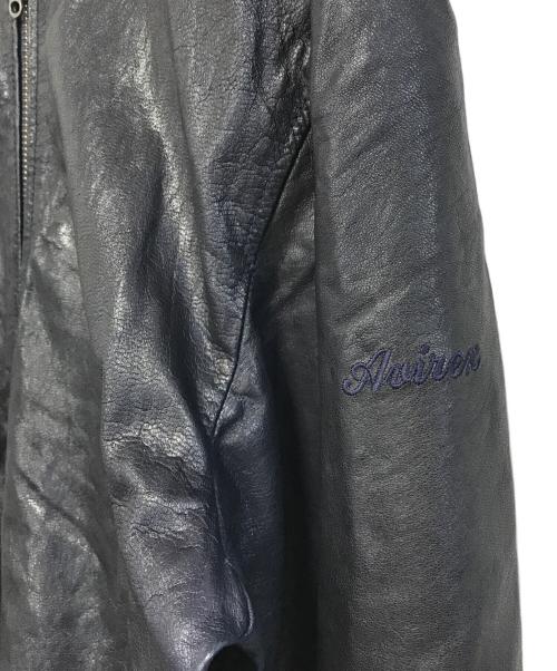 AVIREX（アヴィレックス）AVIREX (アヴィレックス) レザーブルゾン ブラック サイズ:2XLの古着・服飾アイテム