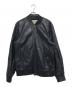 AVIREX（アヴィレックス）の古着「レザーブルゾン」｜ブラック