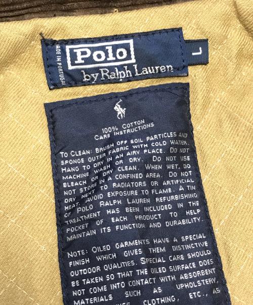 POLO RALPH LAUREN（ポロ・ラルフローレン）POLO RALPH LAUREN (ポロ・ラルフローレン) オイルドジャケット グリーン サイズ:Lの古着・服飾アイテム